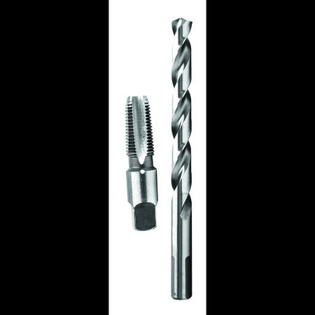 Century Drill & Tool Tap National Pipe Thread 1/4-18 Npt Drill Bit 7/16" Combo Pack 93202